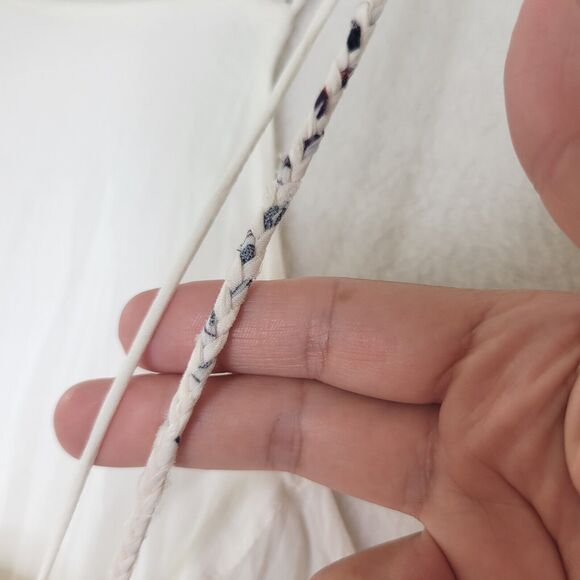 Free People Babydoll Maxi Dress SIZE S Cream Combo Floral Slip Maxi Dress Sheer - Picture 16 of 16